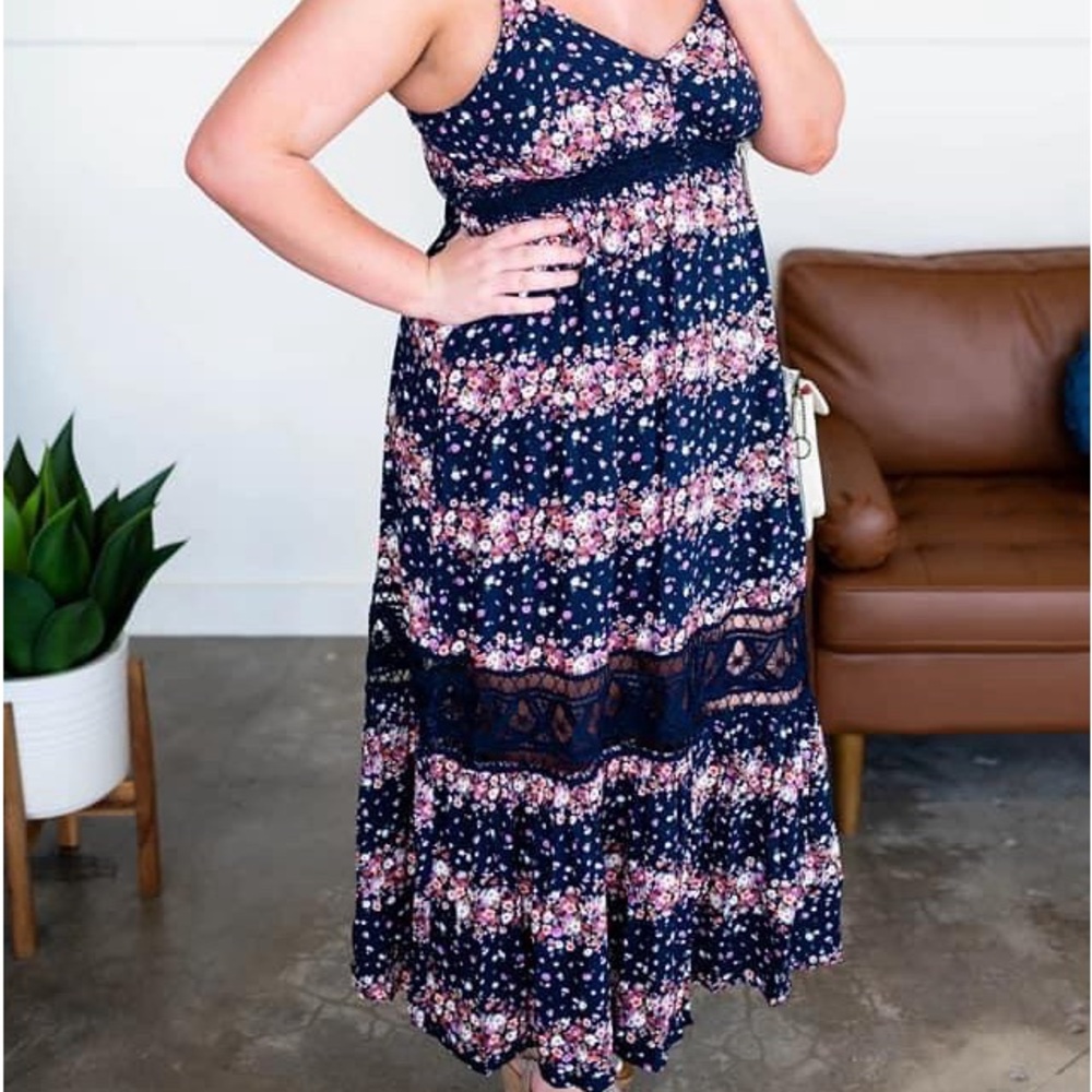 Blue Floral Dress